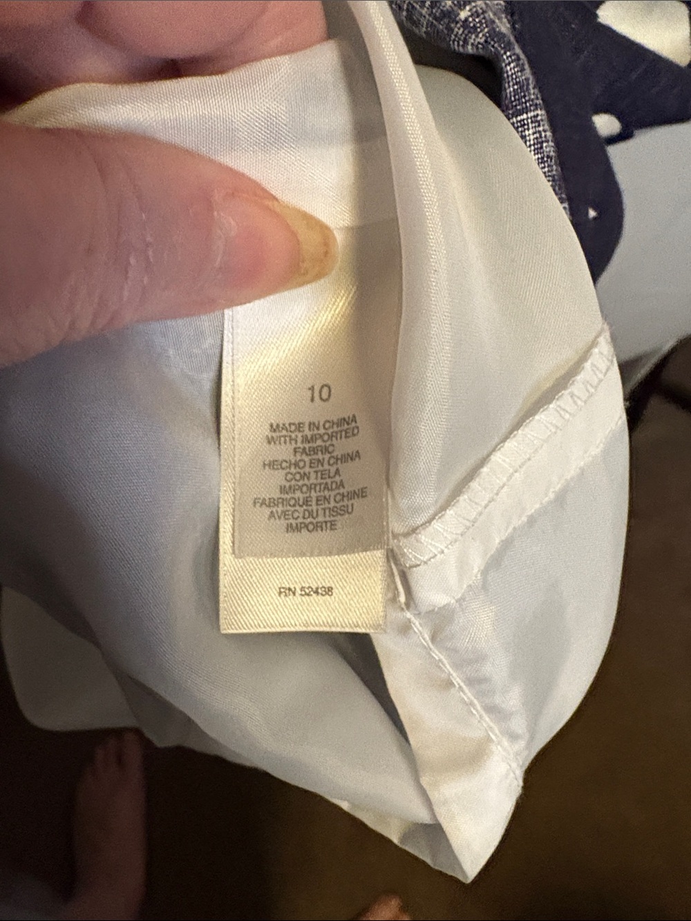 Liz Claiborne Navy & White Circle-Print Sleeveless Shift Dress nwt - Picture 12 of 12